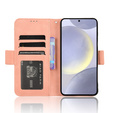 Θήκη με πτερύγιο για Samsung Galaxy S25 FE, Card Slot, ροζ
