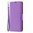 Θήκη με πτερύγιο για Samsung Galaxy A34 5G, Wallet Litchi Magnet, μωβ