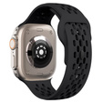 Λουράκι σιλικόνης για Apple Watch 1/2/3/4/5/6/7/8/SE/ULTRA 42/44/45/49MM, Μαύρο