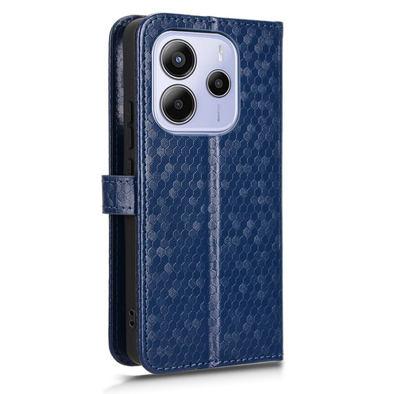 θήκη πτερύγιο για Xiaomi Redmi Note 14 4G, Wallet Rhombus, μπλε