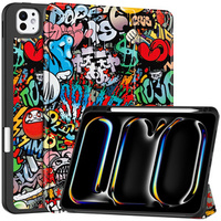 Θήκη για iPad Pro 11 2024, Smartcase, graffiti