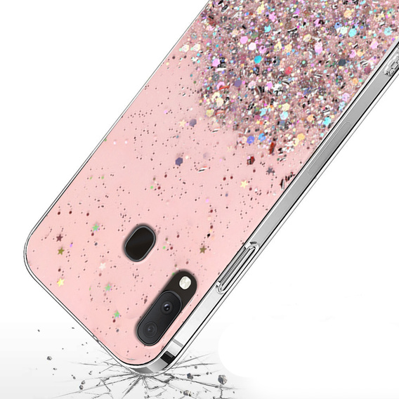 Θήκη για Samsung Galaxy A20E, Glittery, ροζ