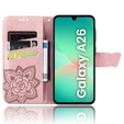 Θήκη με πτερύγιο για Samsung Galaxy A26, Butterfly, ροζ rose gold