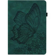 Θήκη για Lenovo Tab M9, Wallet Pen Slot, butterflies, καφέ