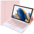 Θήκη + πληκτρολόγιο Samsung Galaxy Tab A8 10.5 X200 / X205, Touchpad, ροζ rose gold