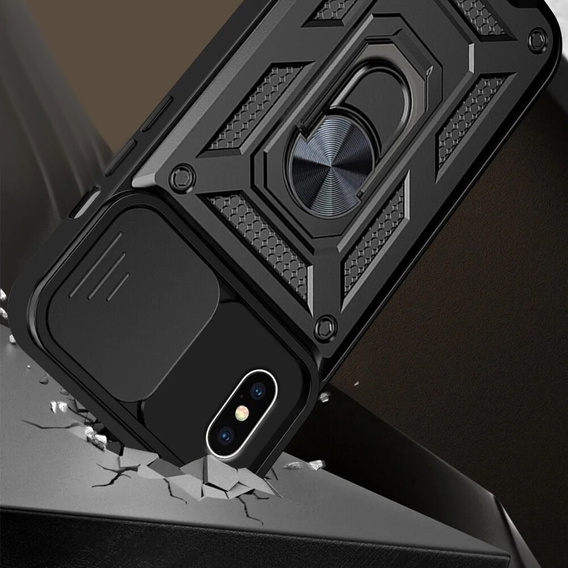 Θήκη για iPhone XR, CamShield Slide, μαύρη