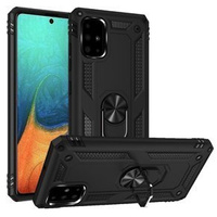 θωρακισμένη θήκη για Samsung Galaxy A51, Nox Case Ring, μαύρη