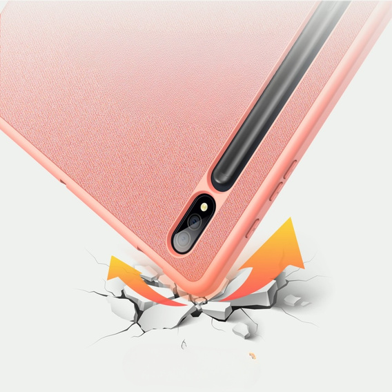 Θήκη για Samsung Galaxy Tab S9+ 12.4", Dux Ducis Domo, ροζ rose gold