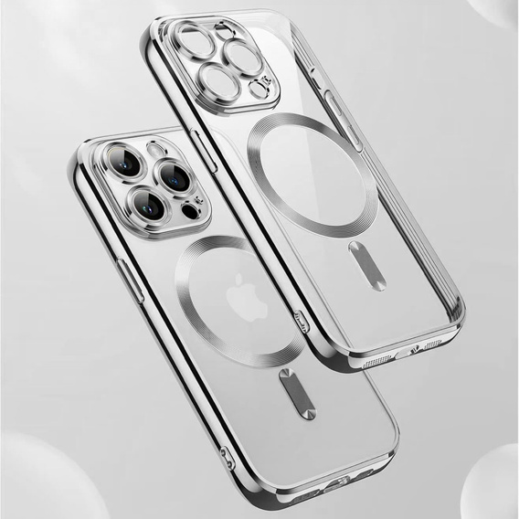 Θήκη για iPhone 14 Pro, ERBORD Hybrid MagSafe Case, ασημένια