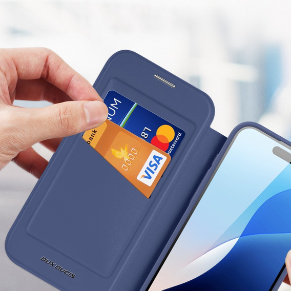 Dux Ducis Θήκη για iPhone 16 Pro, Skin X Pro, MagSafe, σκούρο μπλε