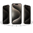 2 x Φύλλο απορρήτου iPhone 15, Υδρογέλη ERBORD Anti-Spy