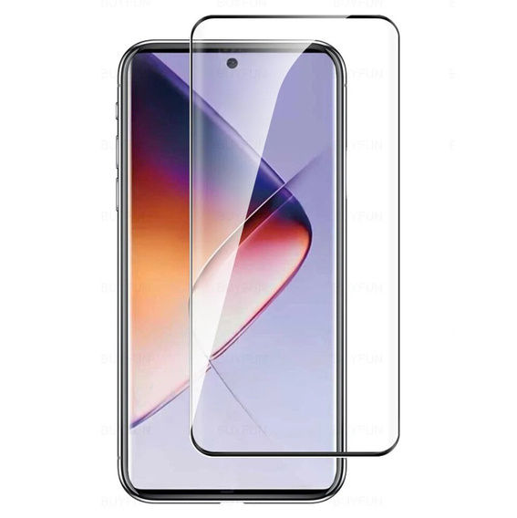Μετριασμένο γυαλί 3D για Infinix Note 40 Pro Plus, μαύρο πλαίσιο