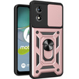 Θήκη για Motorola Moto E13, CamShield Slide, ροζ rose gold