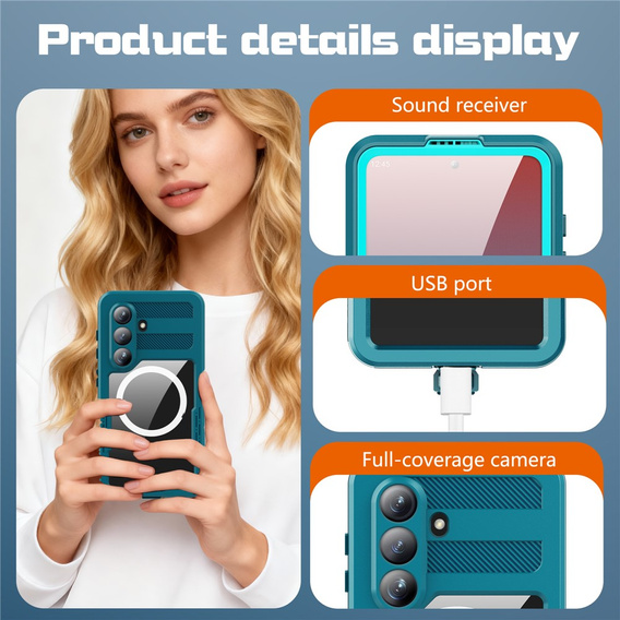 REDPEPPER αδιάβροχη θήκη για Samsung Galaxy S26, μπλε