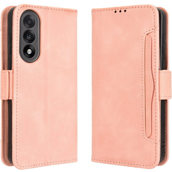 Θήκη με πτερύγιο για OnePlus Nord 5, Card Slot, ροζ