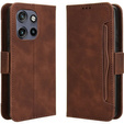 Θήκη με πτερύγιο για Motorola Edge 50 Neo / Motorola ThinkPhone 25, Card Slot, καφέ
