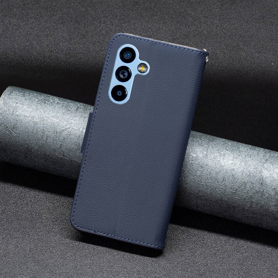Θήκη με πτερύγιο για Samsung Galaxy A54 5G, Wallet Litchi Magnet, σκούρο μπλε