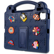 Παιδική θήκη για Apple iPad Air 11" 6 gen. 2024, Cute Patterns, με βάση, σκούρο μπλε
