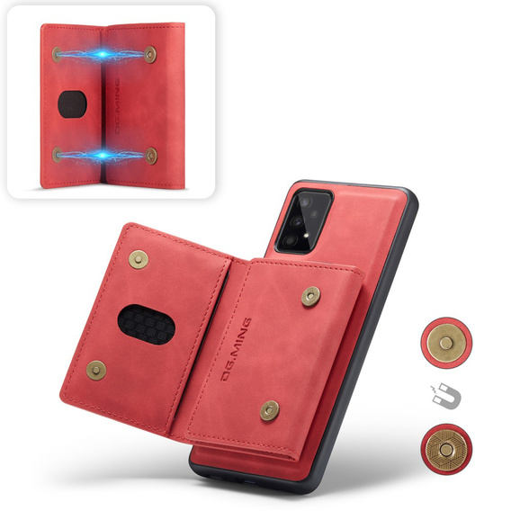 Θήκη για Samsung Galaxy A53 5G, DG.MING 2in1, κόκκινη