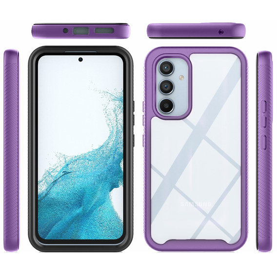 Θήκη για Samsung Galaxy A34 5G, Shockproof, με μεμβράνη, μωβ