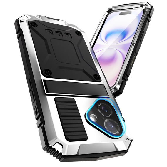 Θήκη R-JUST με βάση και ενσωματωμένο γυαλί για iPhone 17