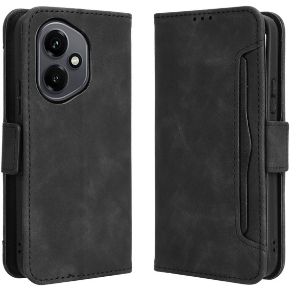 Θήκη με πτερύγιο για Honor 400 5G, Card Slot, μαύρη