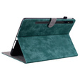 Θήκη για Samsung Galaxy Tab S9, Wallet Pen Slot, πράσινη