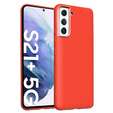 Θήκη για Samsung Galaxy S21+ Plus, Silicone Lite, κόκκινη
