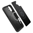 θήκη Spigen για iPhone 16 Plus, Thin Fit Mag, γκρι + γυαλί 9H tempered