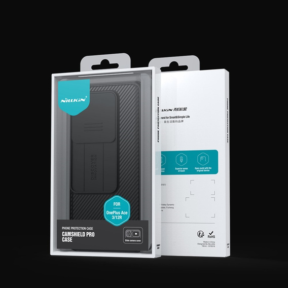 Θήκη για OnePlus 12R, θωρακισμένη Nillkin, CamShield Pro, μαύρη
