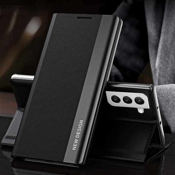 Θήκη με πτερύγιο για Samsung Galaxy S22+ Plus 5G, Side Magnetic, μαύρη