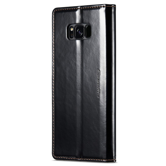 θήκη CASEME για Samsung Galaxy S8, Waxy Textured, μαύρη
