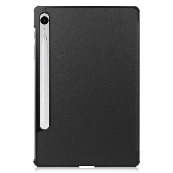 Θήκη για Samsung Galaxy Tab S9 FE, τρίπτυχη, μαύρη