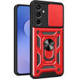Θήκη για Samsung Galaxy S25 FE, CamShield Slide, κόκκινη
