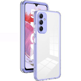 Θήκη για Samsung Galaxy M34 5G, Fusion Hybrid, διαφανής / βιολετί