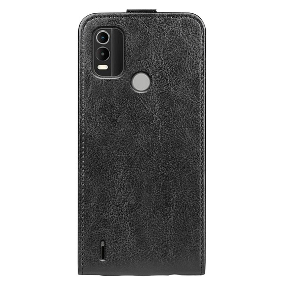 Θήκη με πτερύγιο για Nokia C21 Plus 4G, Flip, μαύρη