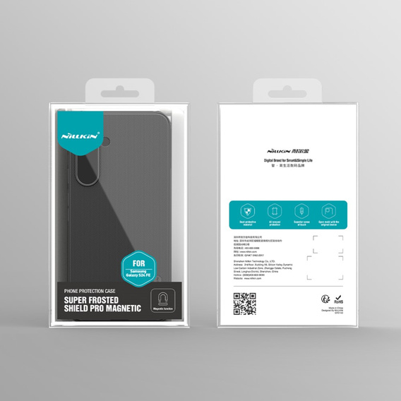 θήκη NILLKIN για Samsung Galaxy S24 FE, Frosted Shield, για MagSafe, μαύρη
