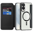 Θήκη με πτερύγιο για Samsung Galaxy S25 Edge, RFID Wallet MagSafe CamShield, μαύρη