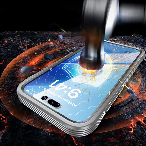 Αδιάβροχη θήκη με γυαλί για MagSafe για iPhone 17 Pro Max
