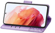 Θήκη με πτερύγιο για Motorola Moto E14, Butterfly, μωβ