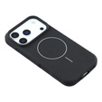 Θήκη σιλικόνης για iPhone 17 Pro, για MagSafe, αντικραδασμική, μαύρη