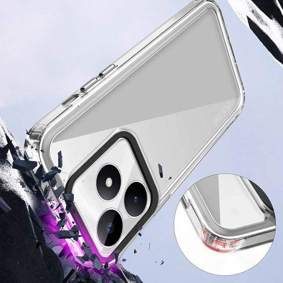Θήκη για Realme GT 6 / 6T, Fusion Hybrid, διαφανής