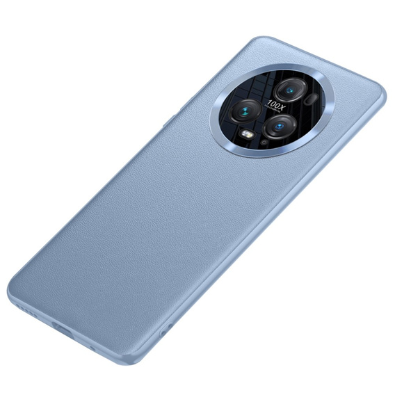 Δερμάτινη θήκη για Honor Magic 5 Pro, leather hybrid, μπλε