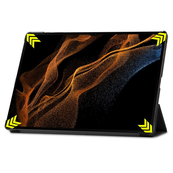 Θήκη για Samsung Galaxy Tab S9 Ultra, Smartcase, μαύρη