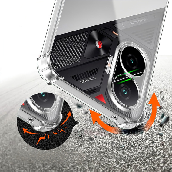 Θήκη για Xiaomi Poco F7, Dropproof, διαφανής