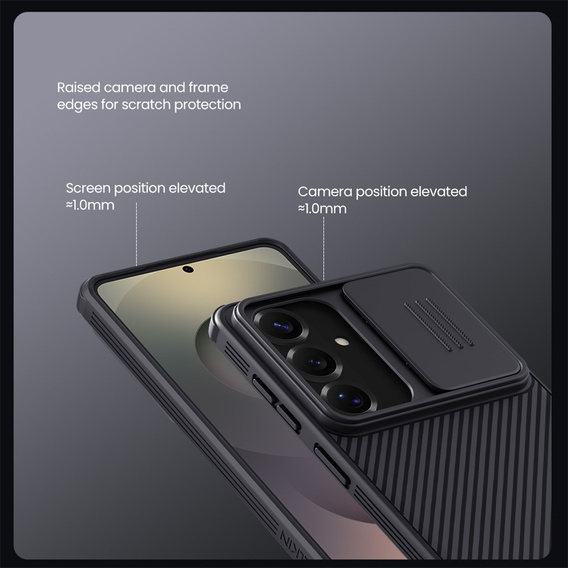 Θήκη NILLKIN Camshield Pro με προστατευτικό κάμερας για Samsung Galaxy S26, μαύρη