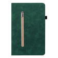 Θήκη για Lenovo Tab P11 Gen 2, Wallet Pen Slot, πράσινη