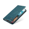 θήκη CASEME για Samsung Galaxy S21 FE, Leather Wallet Case, πράσινη