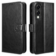 Θήκη με πτερύγιο για Samsung Galaxy S25 Edge, Crazy Horse Wallet, μαύρη