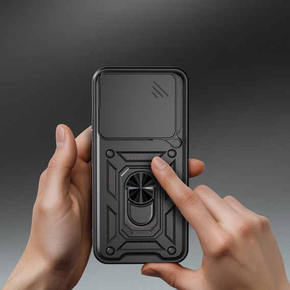 Θήκη για Honor 400 5G, CamShield Slide, μαύρη